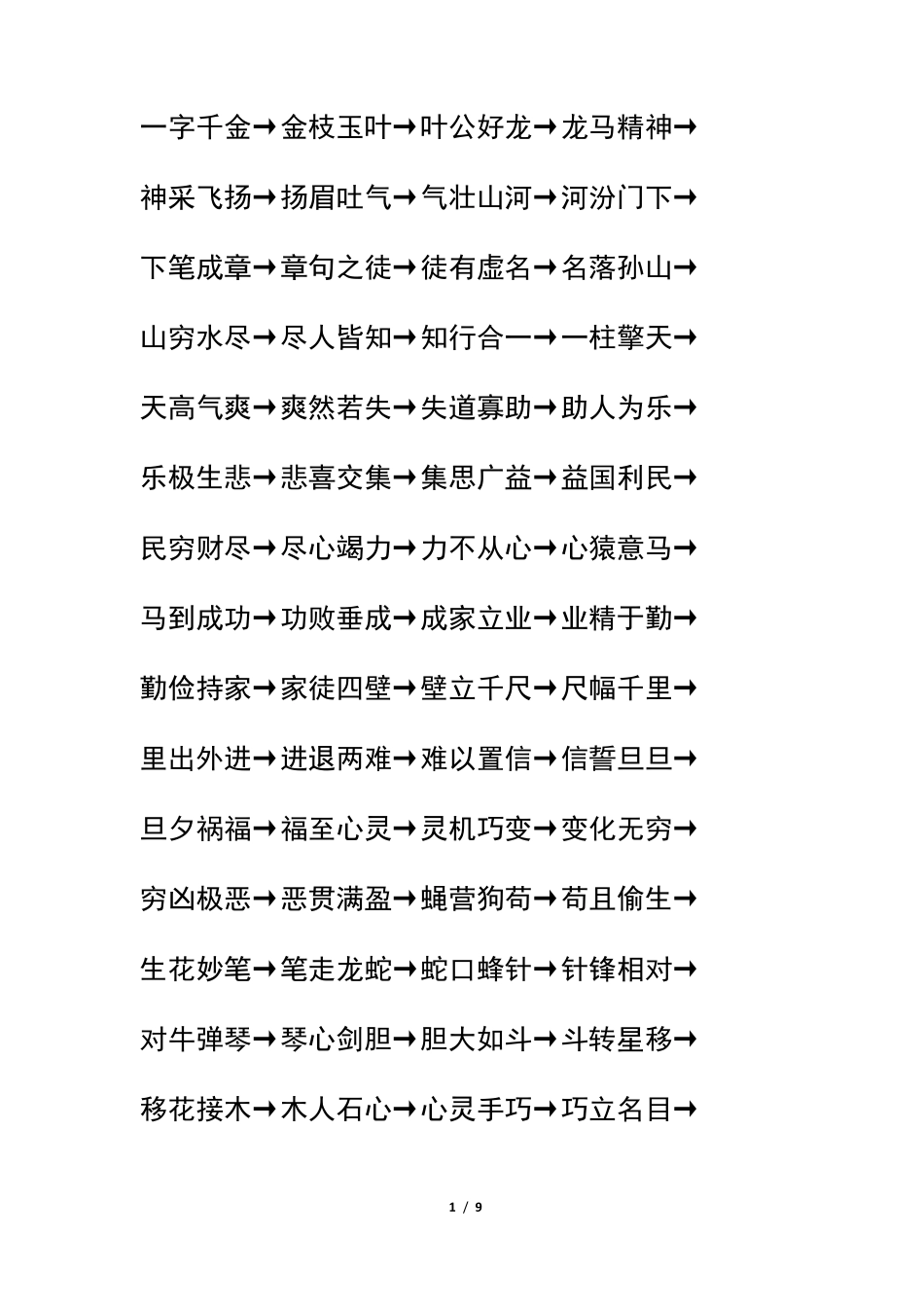成语接龙500条_第1页