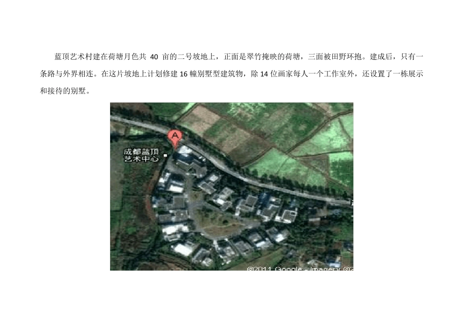 成都市蓝顶艺术村调研报告_第3页