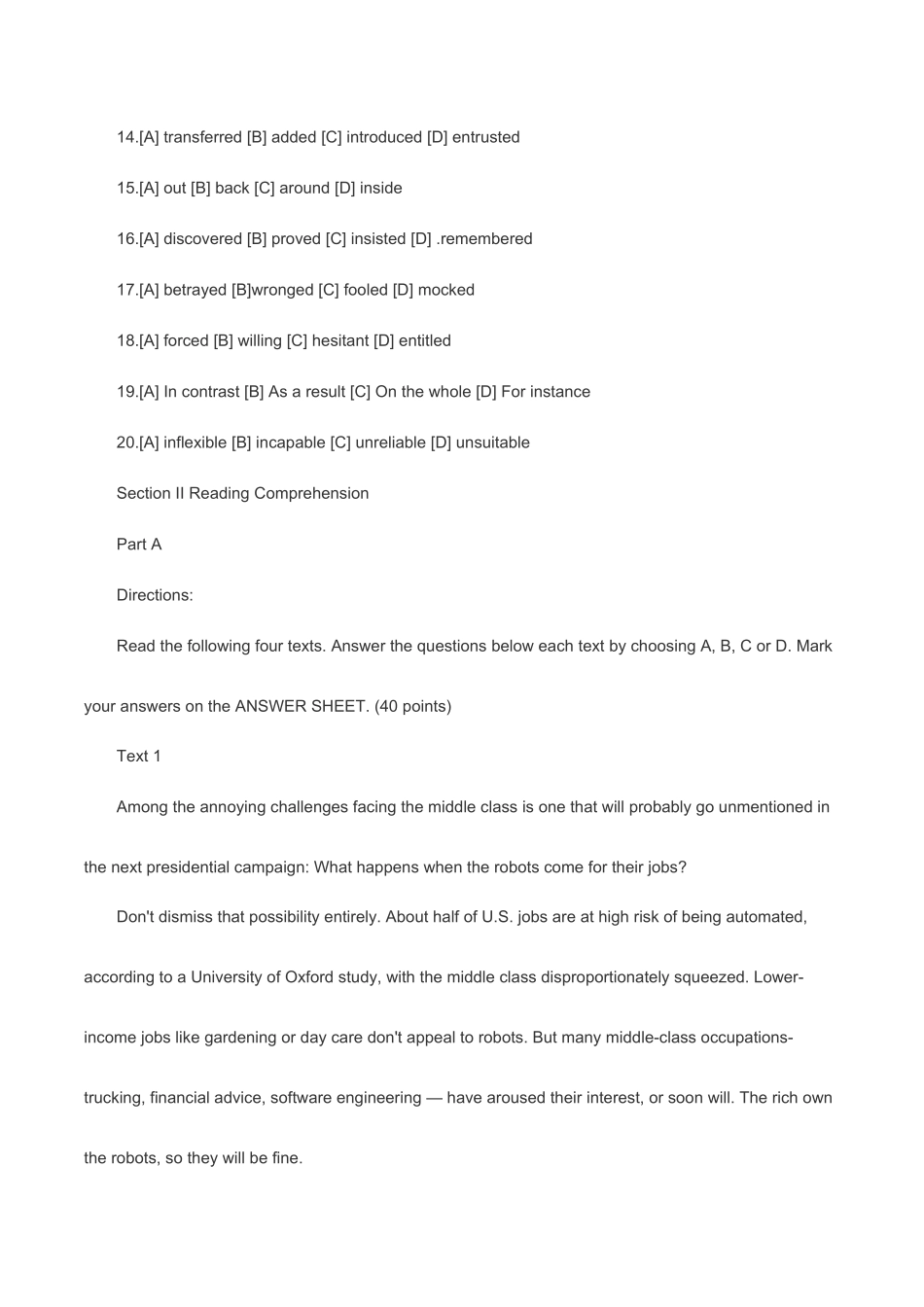 2025年考研英语真题及答案解析_第3页