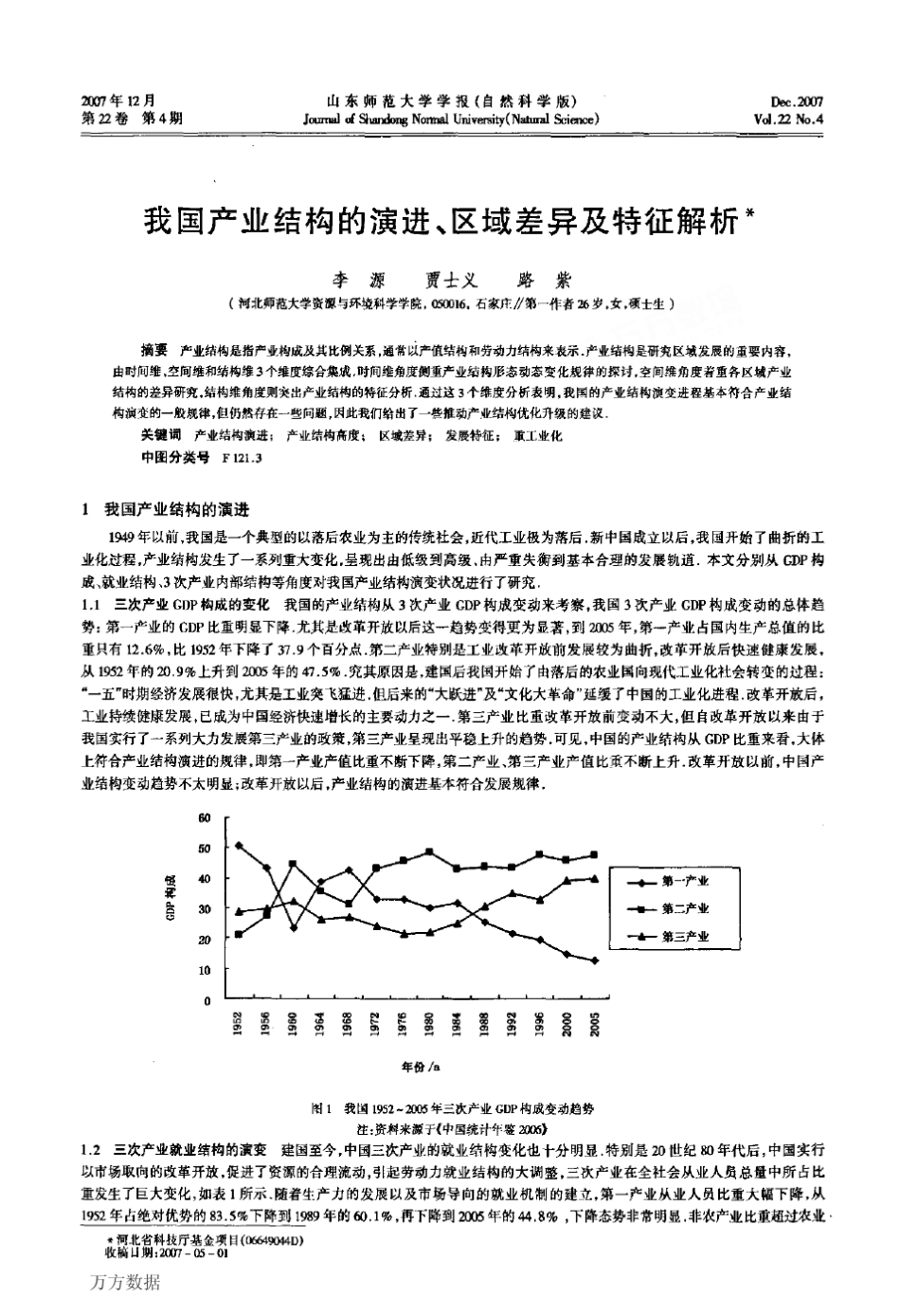 我国产业结构的演进、区域差异及特征解析_第1页