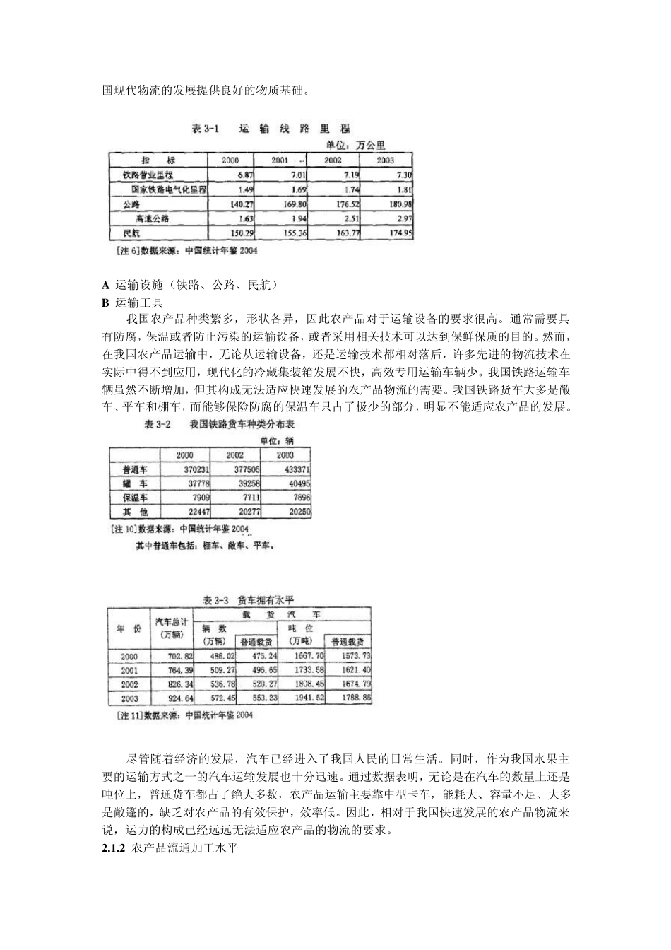 我国农产品物流现状分析_第3页