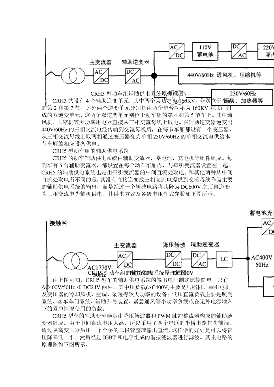 我国动车组各型车辅助供电分析与比较_第3页