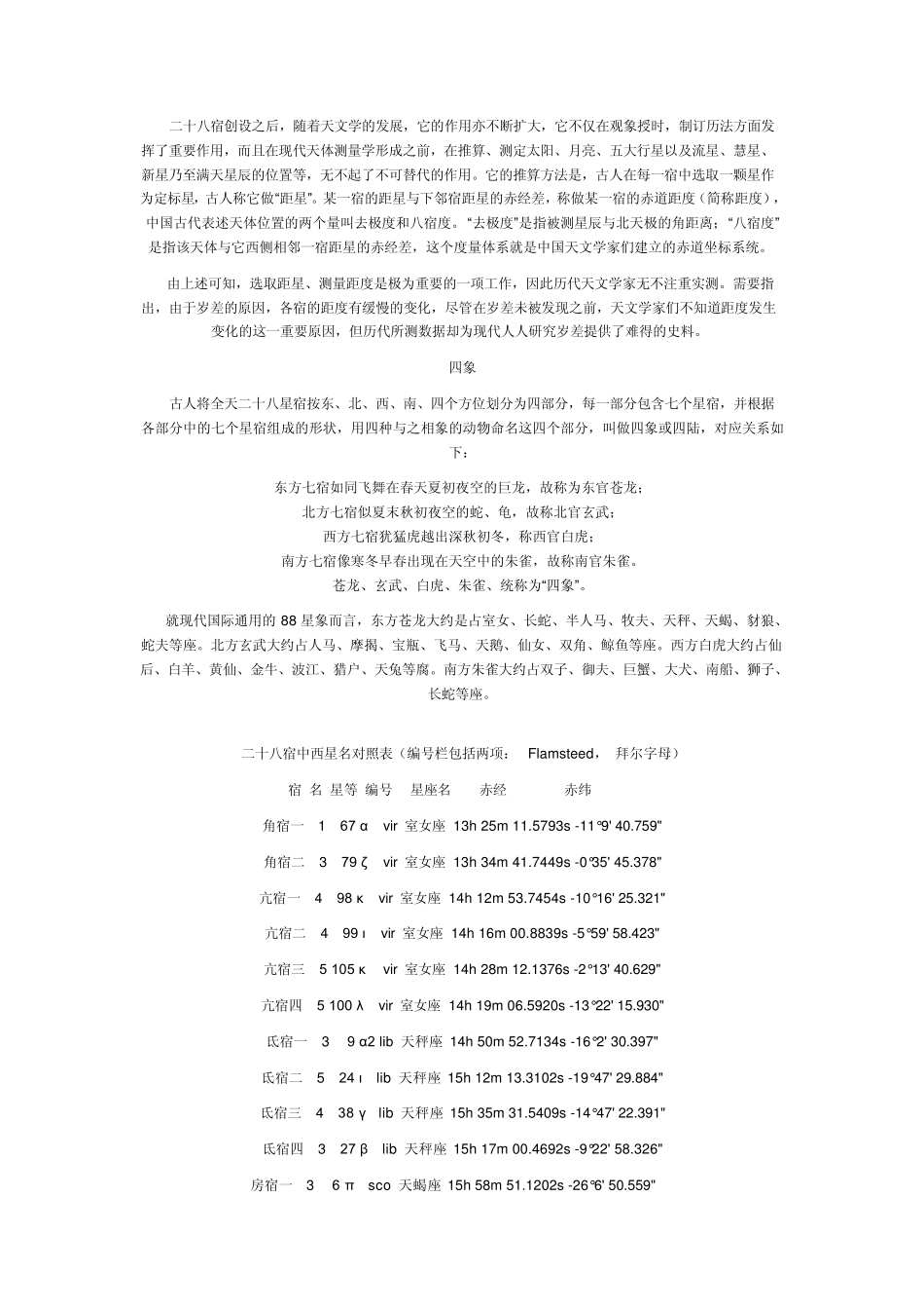 我国古代的二十八宿及星图_第2页