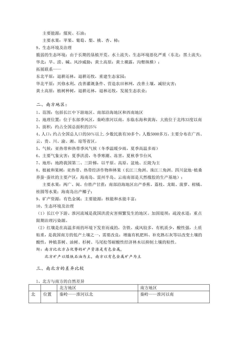 我国四大地理区域知识点_第3页