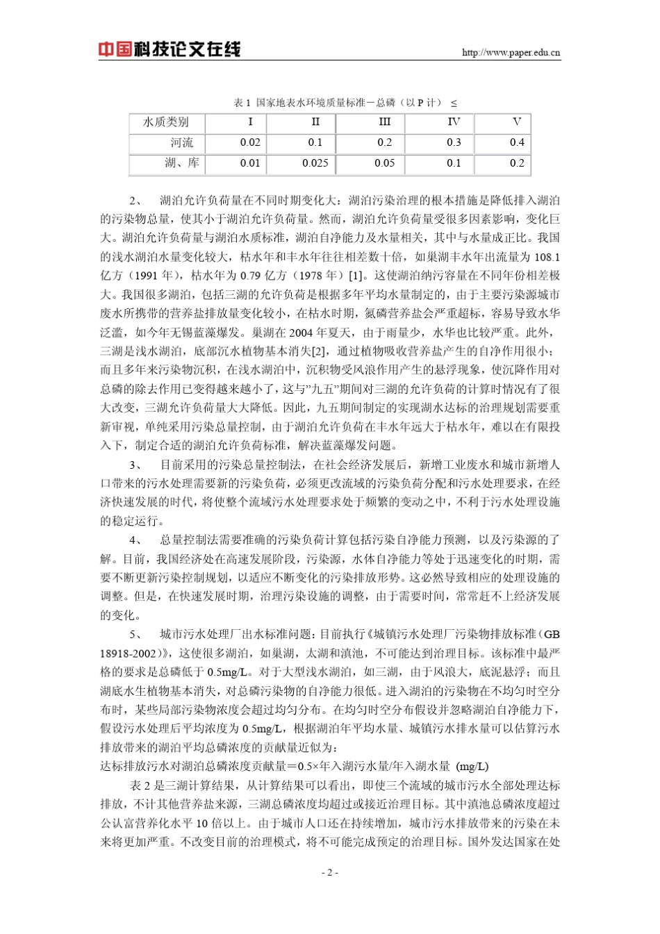 我国湖泊富营养化治理存在的问题与治理建议_第2页