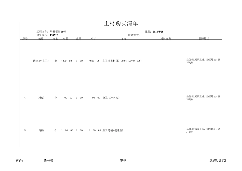 我家装修主材清单_第3页
