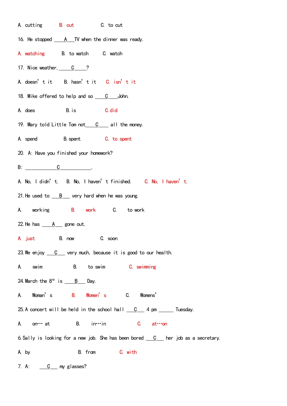 2025年电大行管专科第2年第1学期期末复习汇总《开放英语2》二_第2页