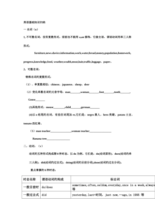 2025年英语基础知识归纳