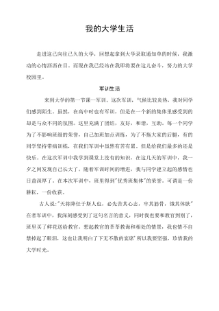 我的大学生活