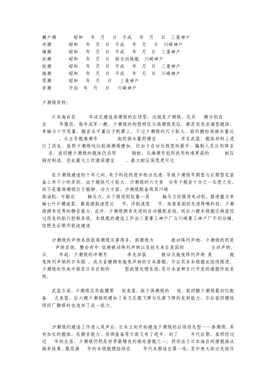 战后日本潜水艇_第3页