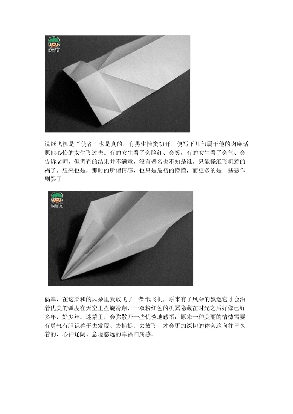 战斗机纸飞机的折法折纸教程_第2页