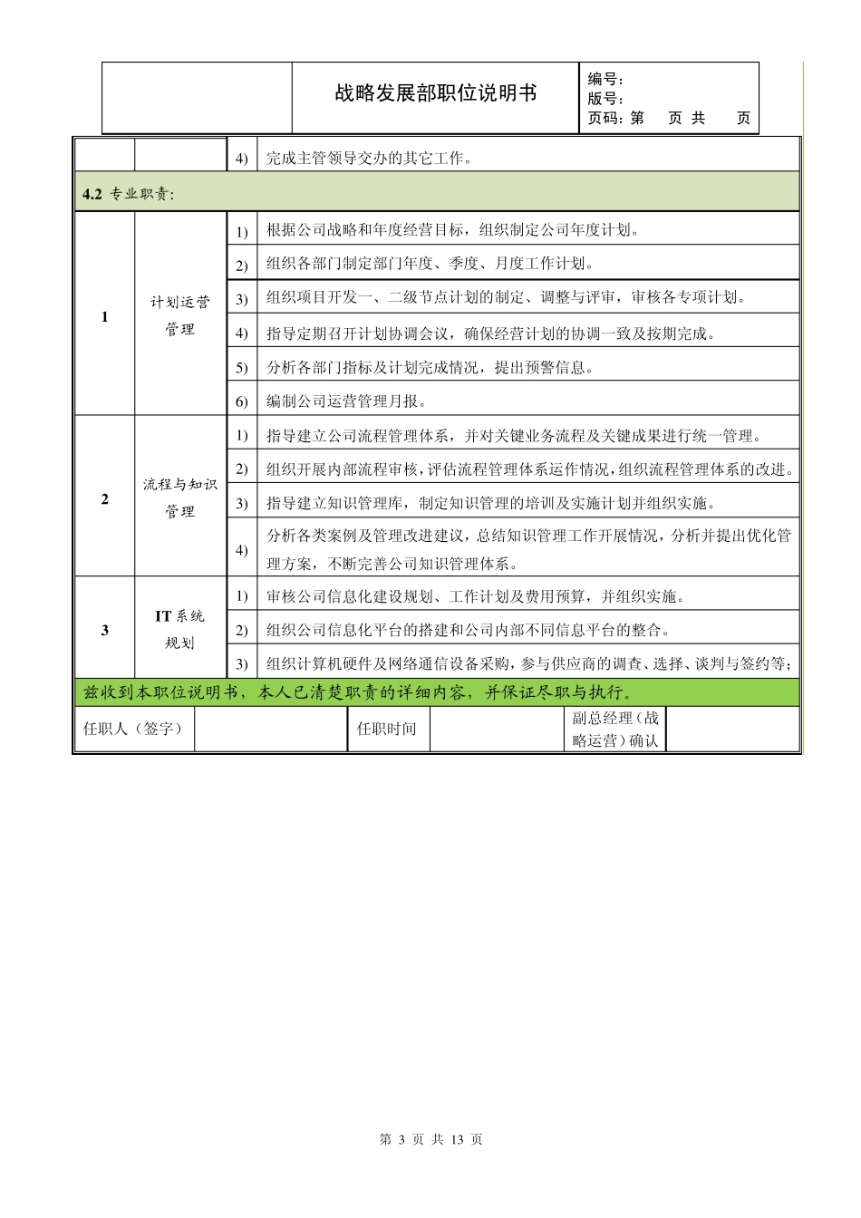 战略发展部岗位职责_第3页