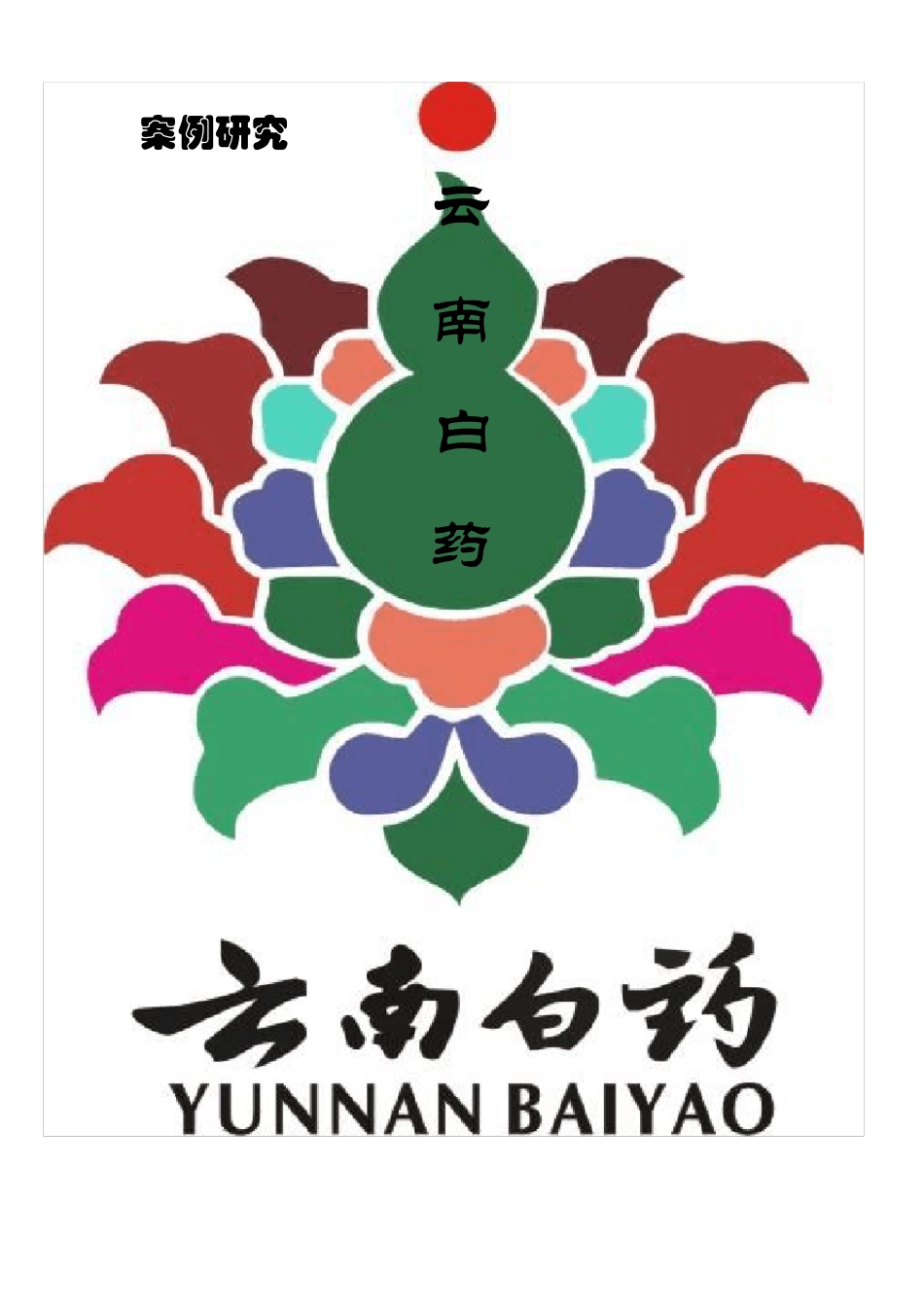 战略管理作业云南白药_第1页