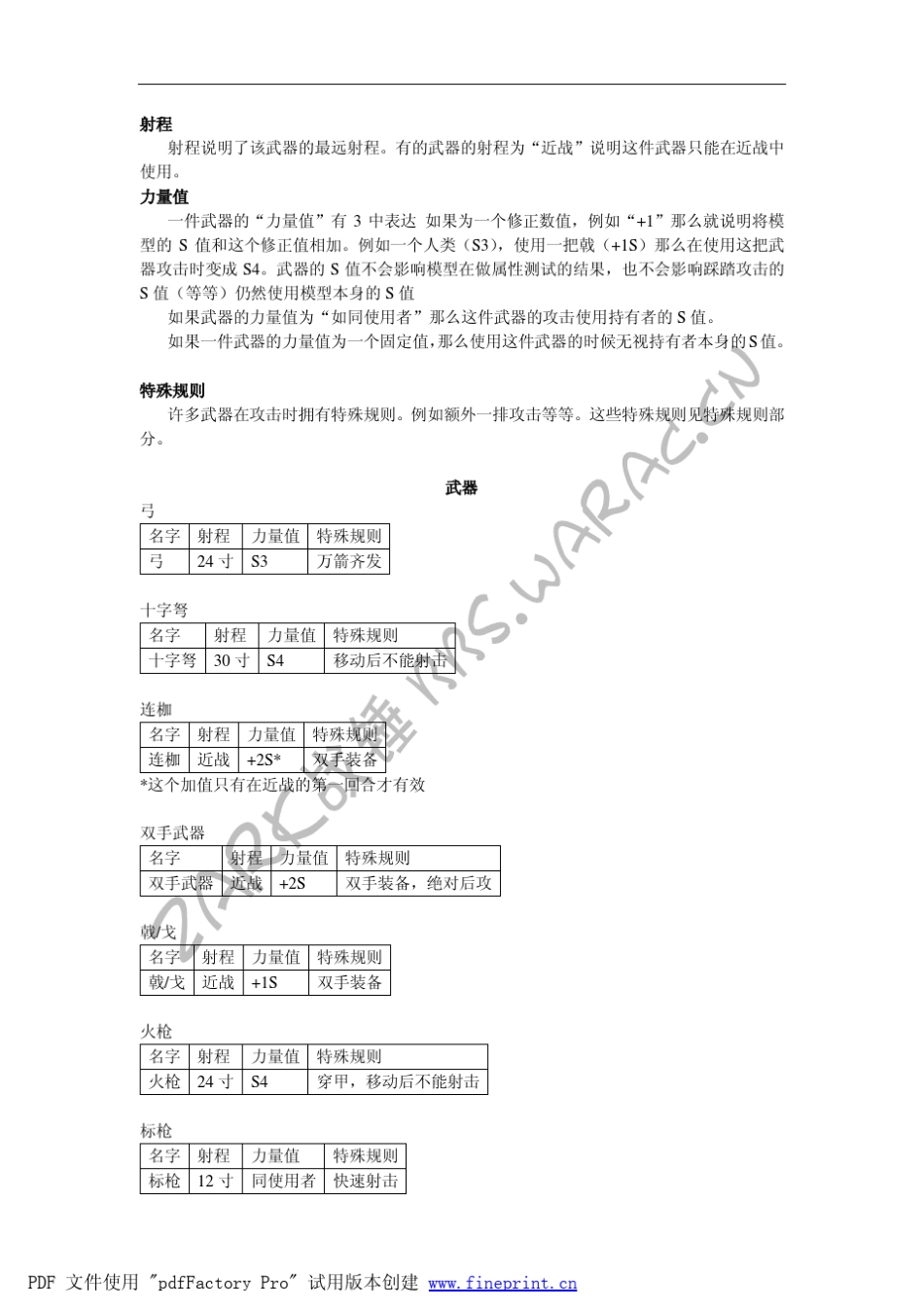 战锤八版总规则武器和常规魔法道具_第2页