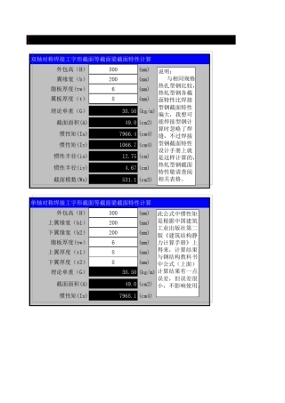 截面特性计算