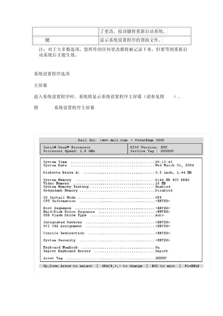 戴尔DELL2850服务器使用系统设置程序BIOS设置_第2页