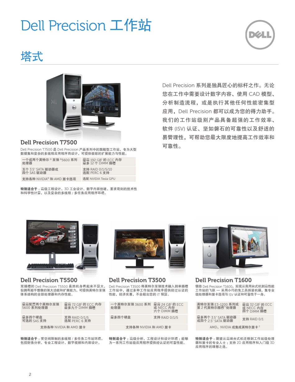 戴尔图形工作站产品线介绍_第2页