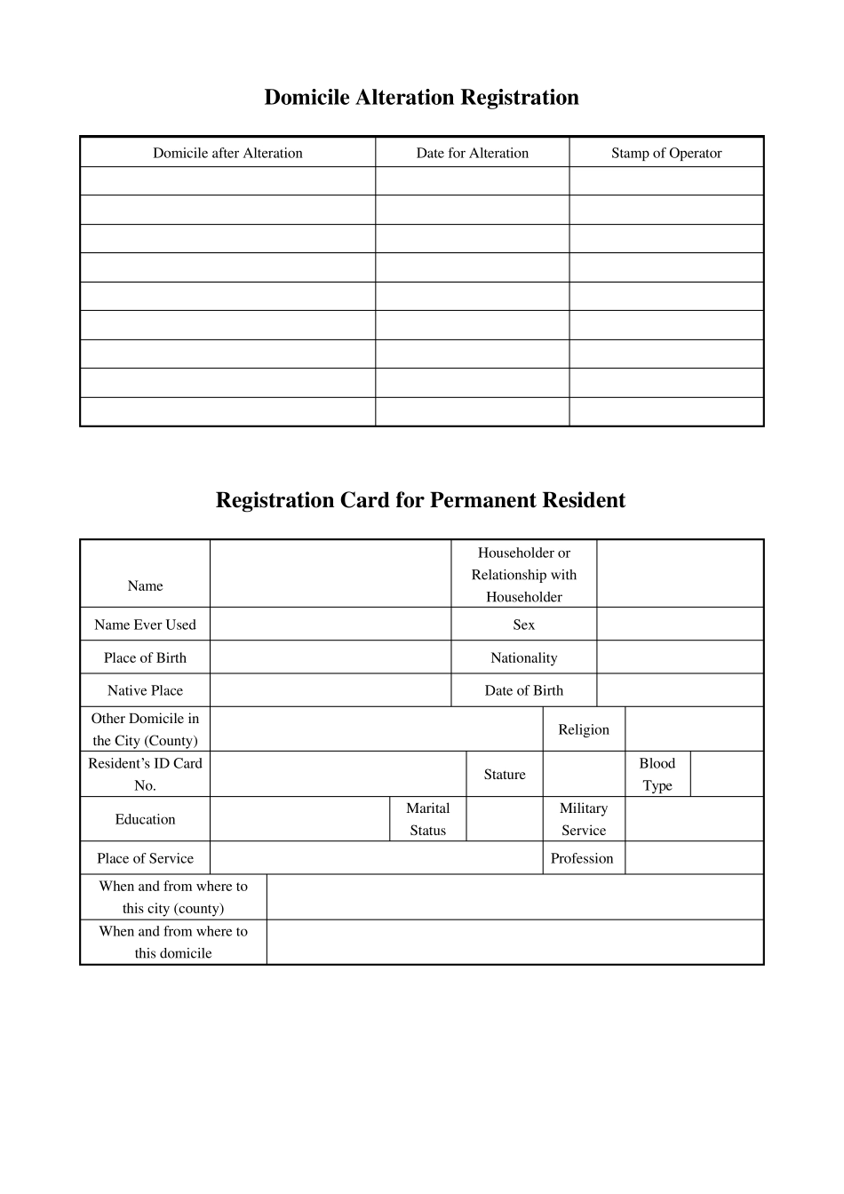 户口本翻译件标准模板_第2页