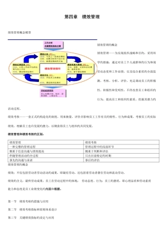 2025年绩效管理重点笔记人力资源管理师二级考试
