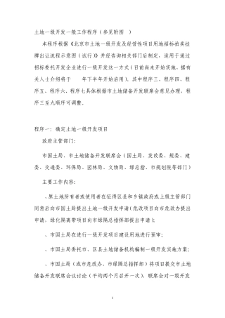 房地产一级开发详解