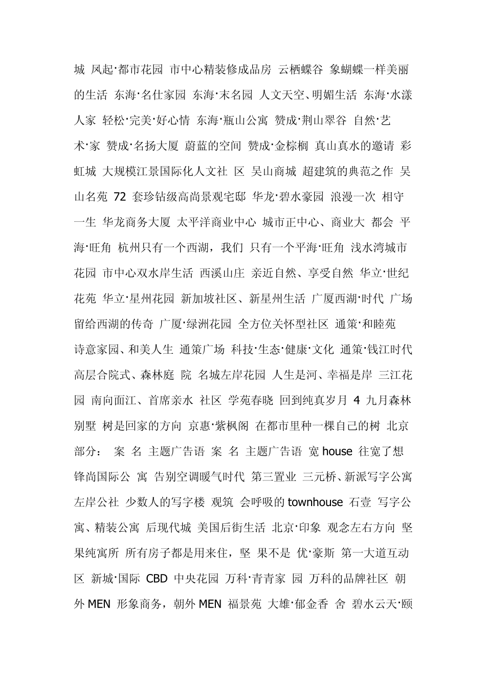 房地产主题推广语汇总_第3页