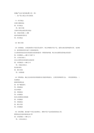 房地产会计实务大全