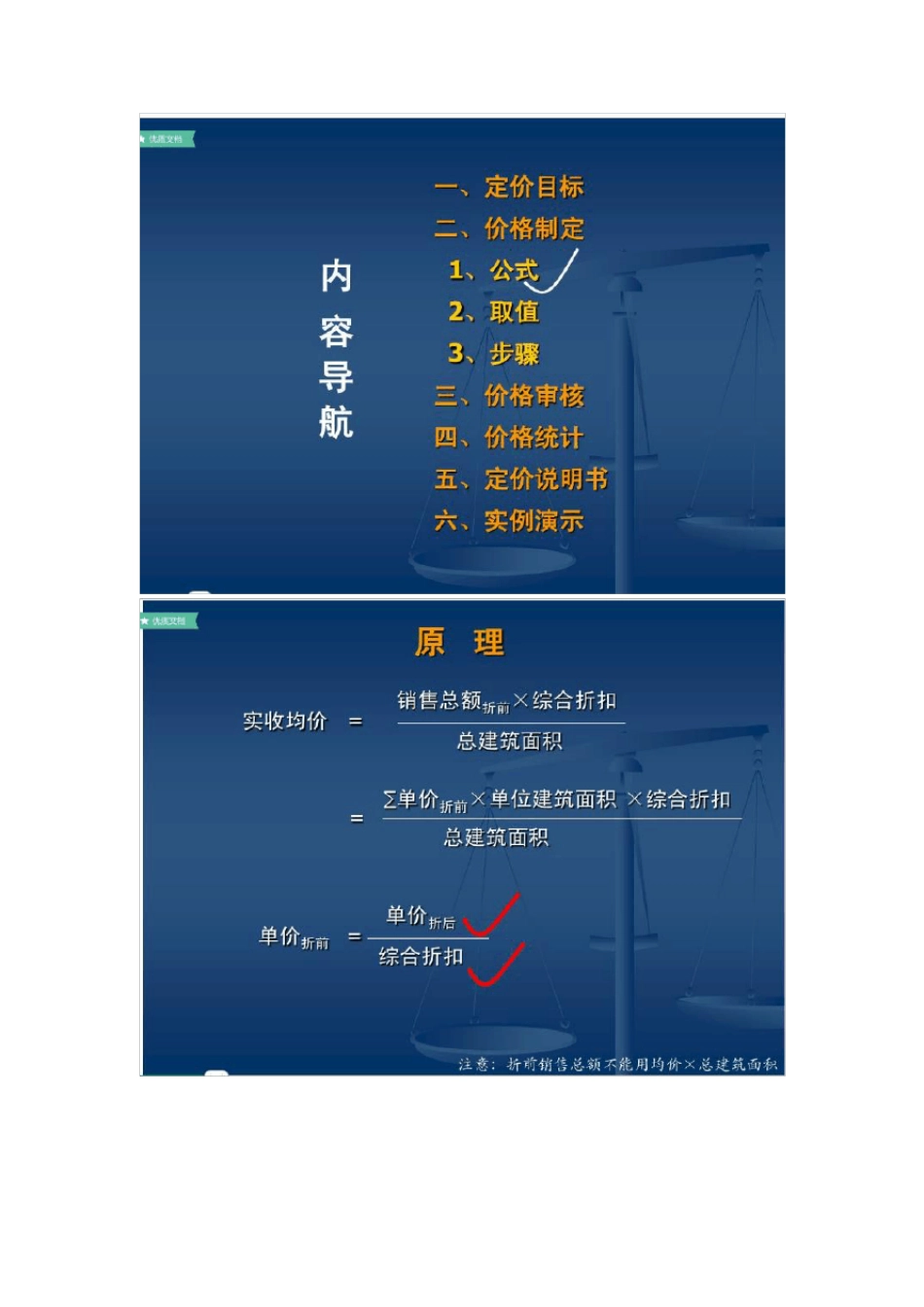 房地产住宅项目价格表的制作方法_第3页