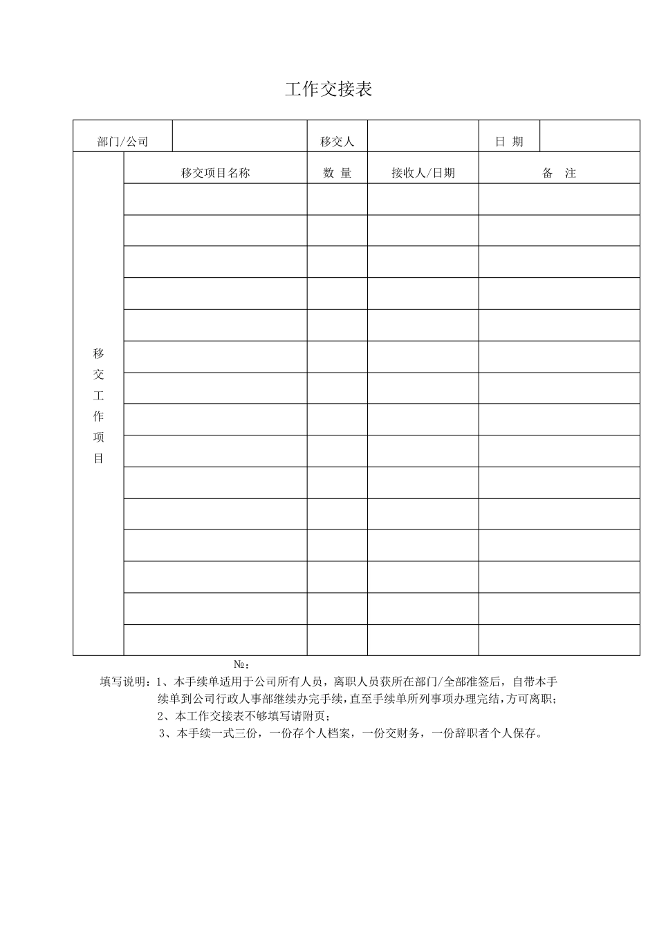 房地产公司招聘整套表格_第3页