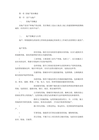 房地产基础知识大全