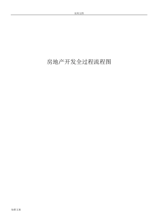 房地产开发全过程流程图