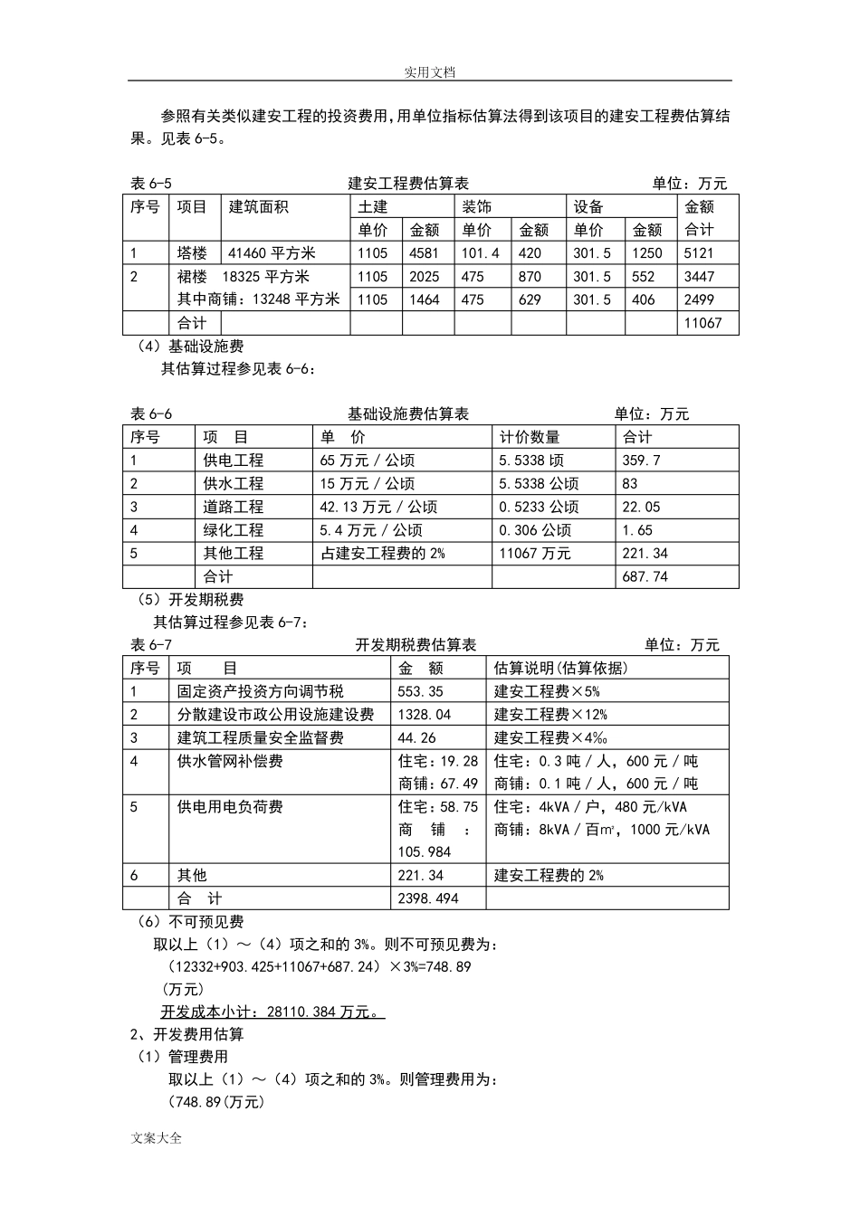 房地产开发项目财务分析报告案例_第3页
