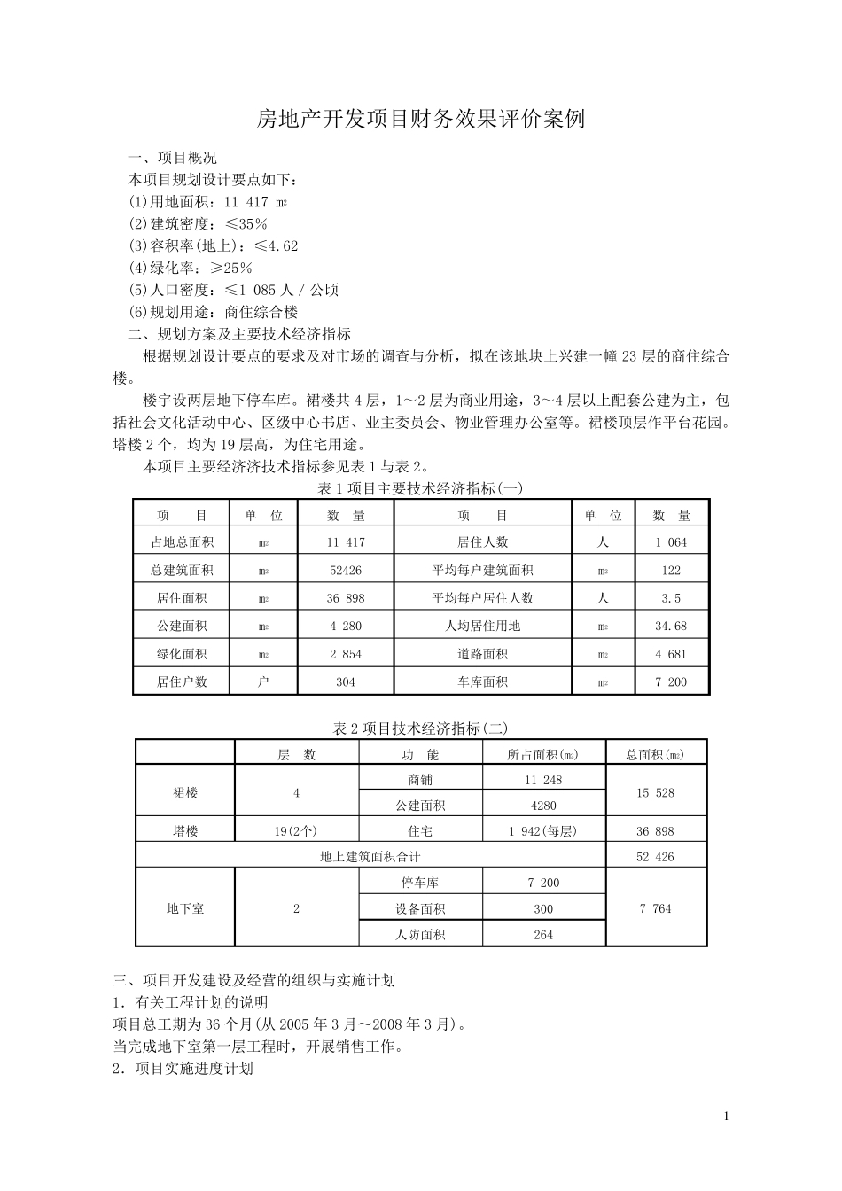 房地产开发项目财务评价案例_第1页