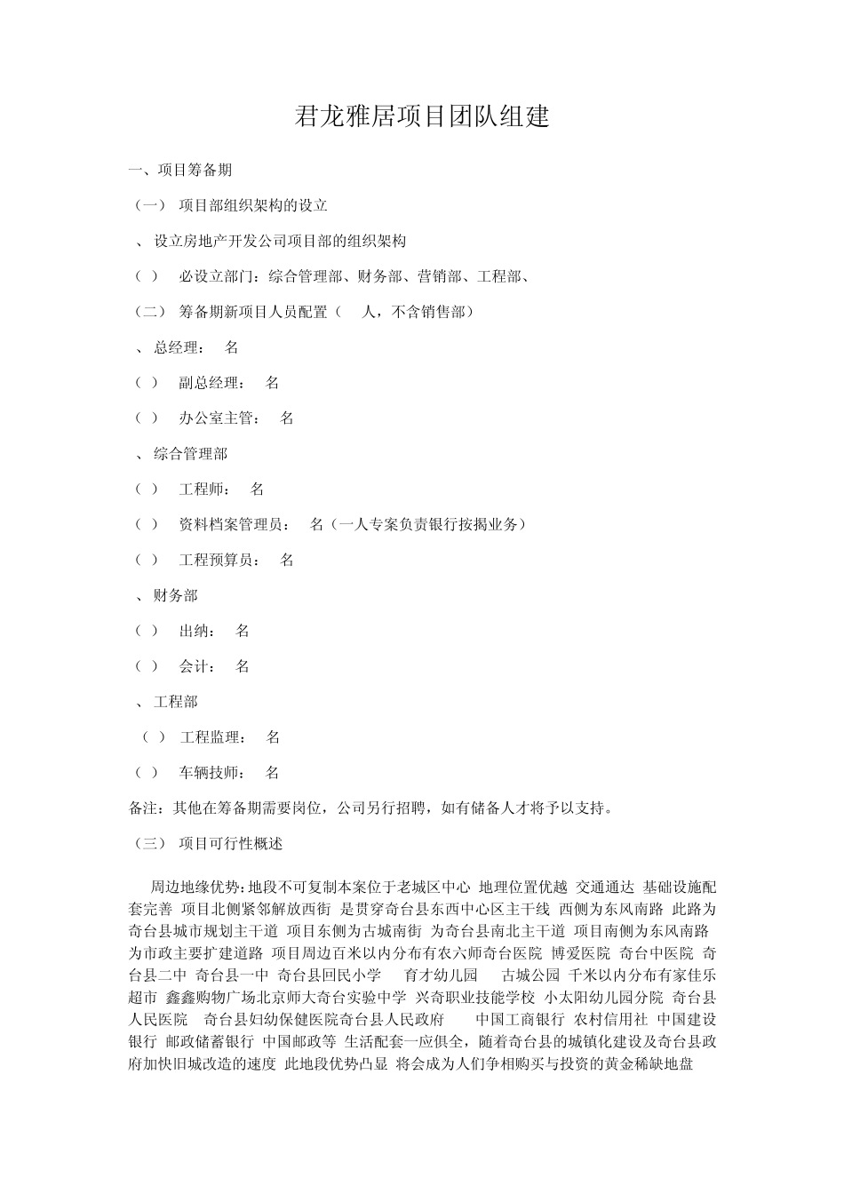 房地产新项目团队组建_第1页