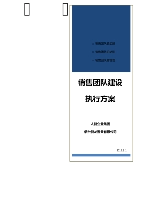 房地产营销团队建设方案