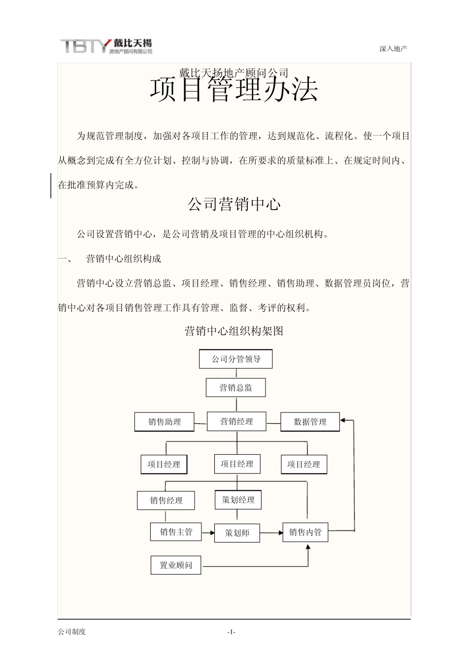 房地产销售代理项目管理办法_第1页