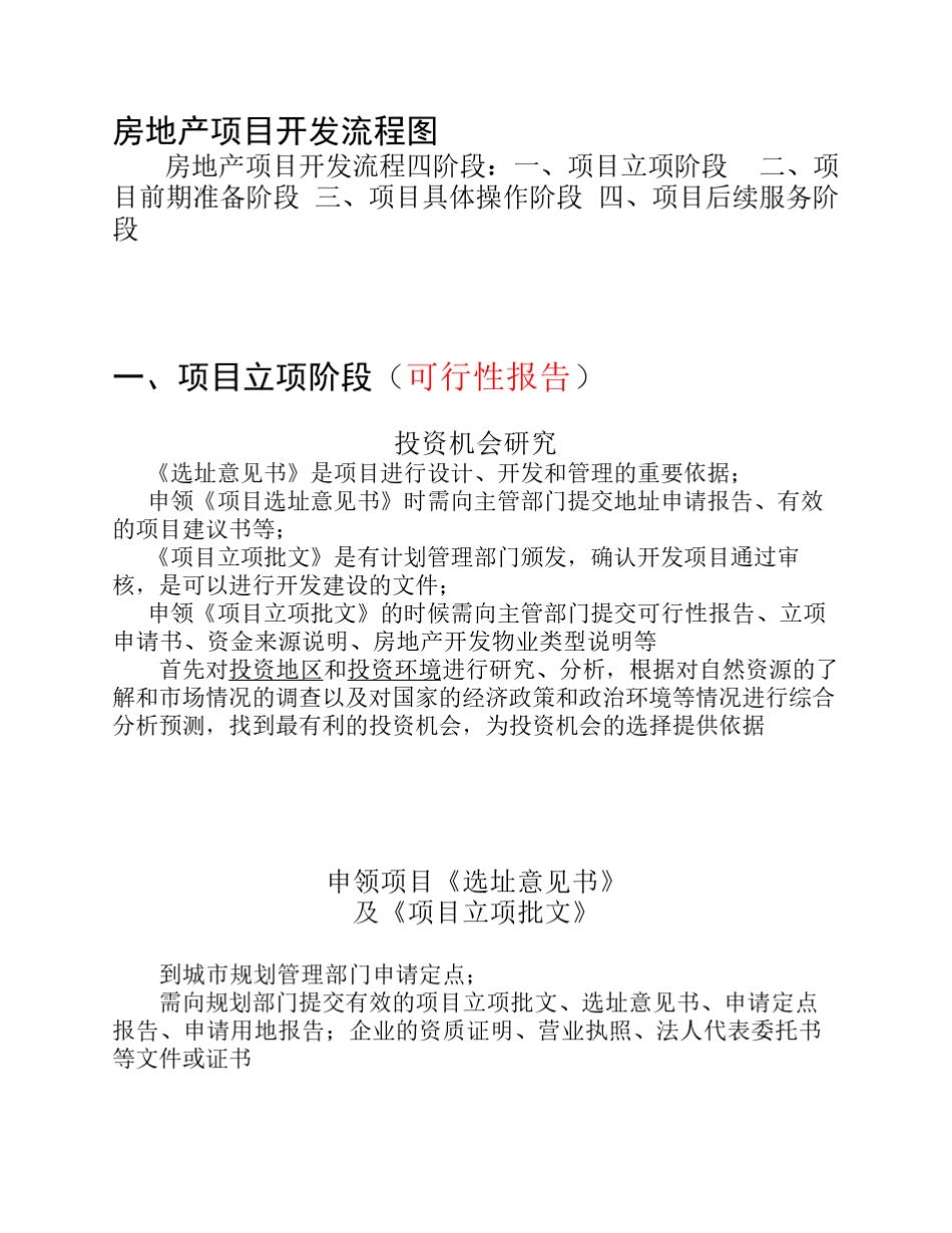 房地产项目开发基本流程_第1页