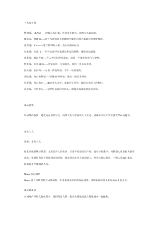 房地产项目案名集锦