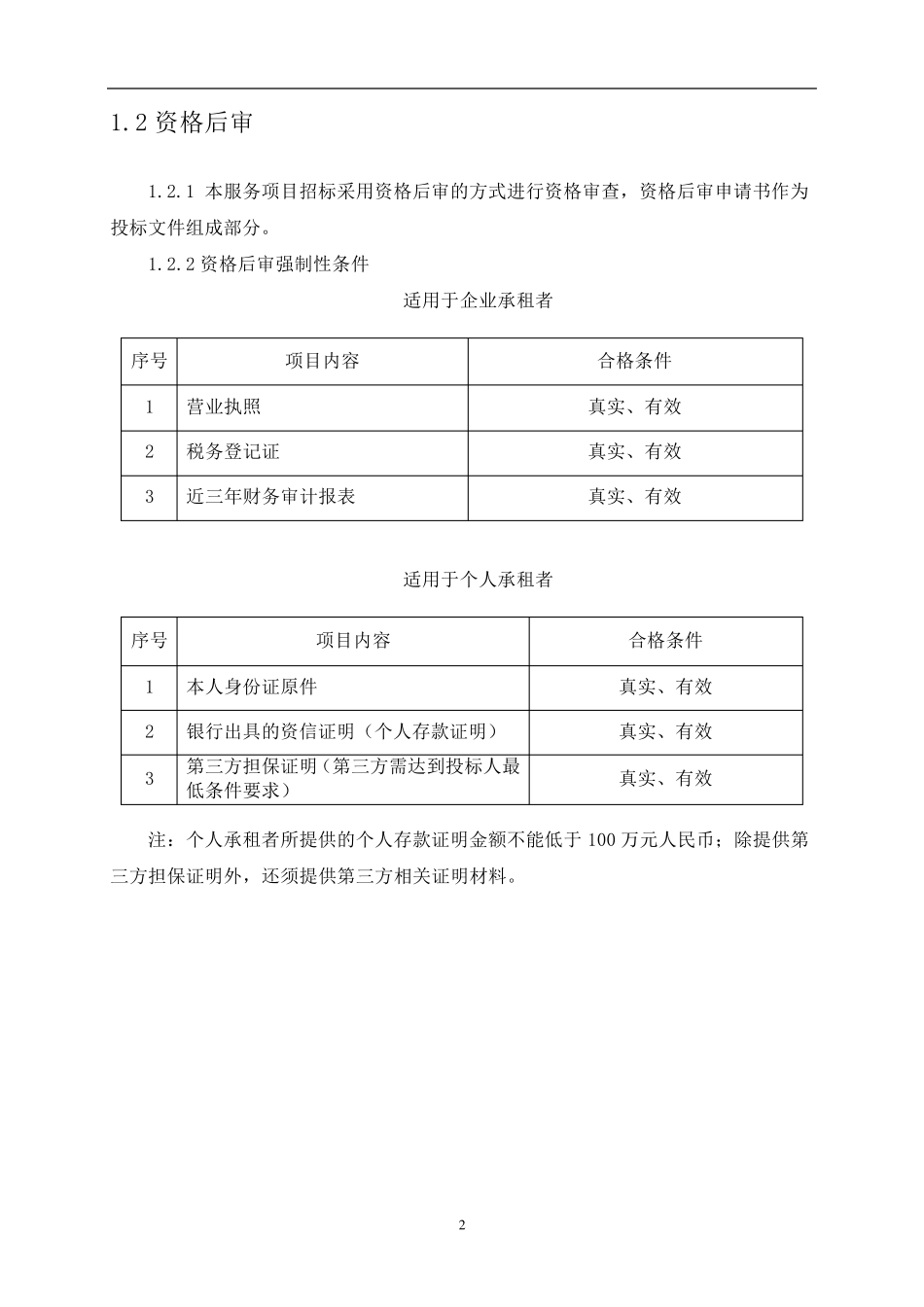 房屋出租招标文件_第2页