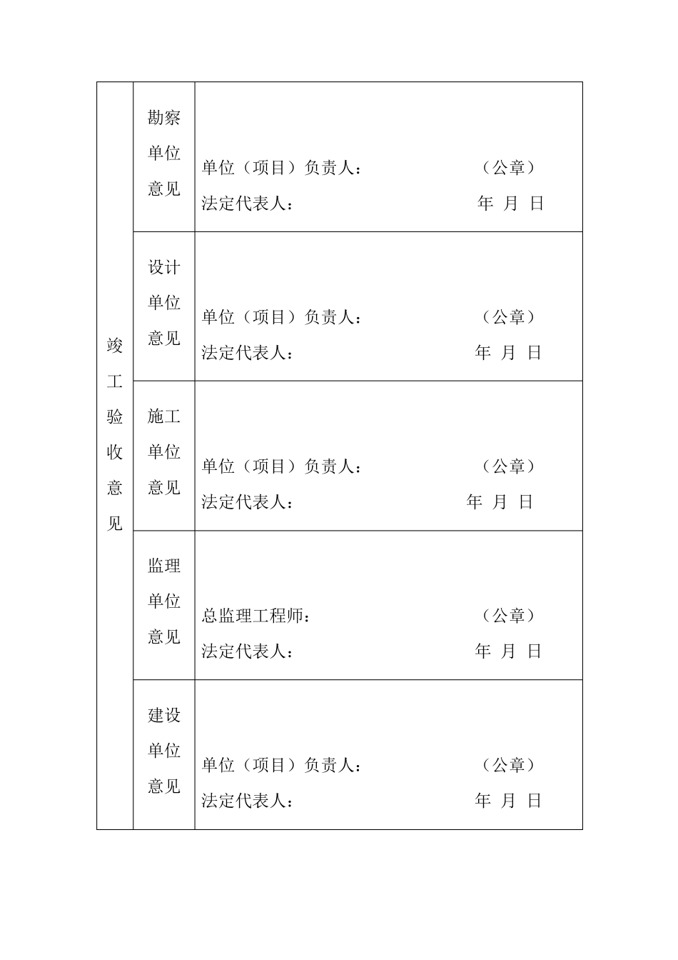 房屋建筑工程竣工验收备案表_第3页
