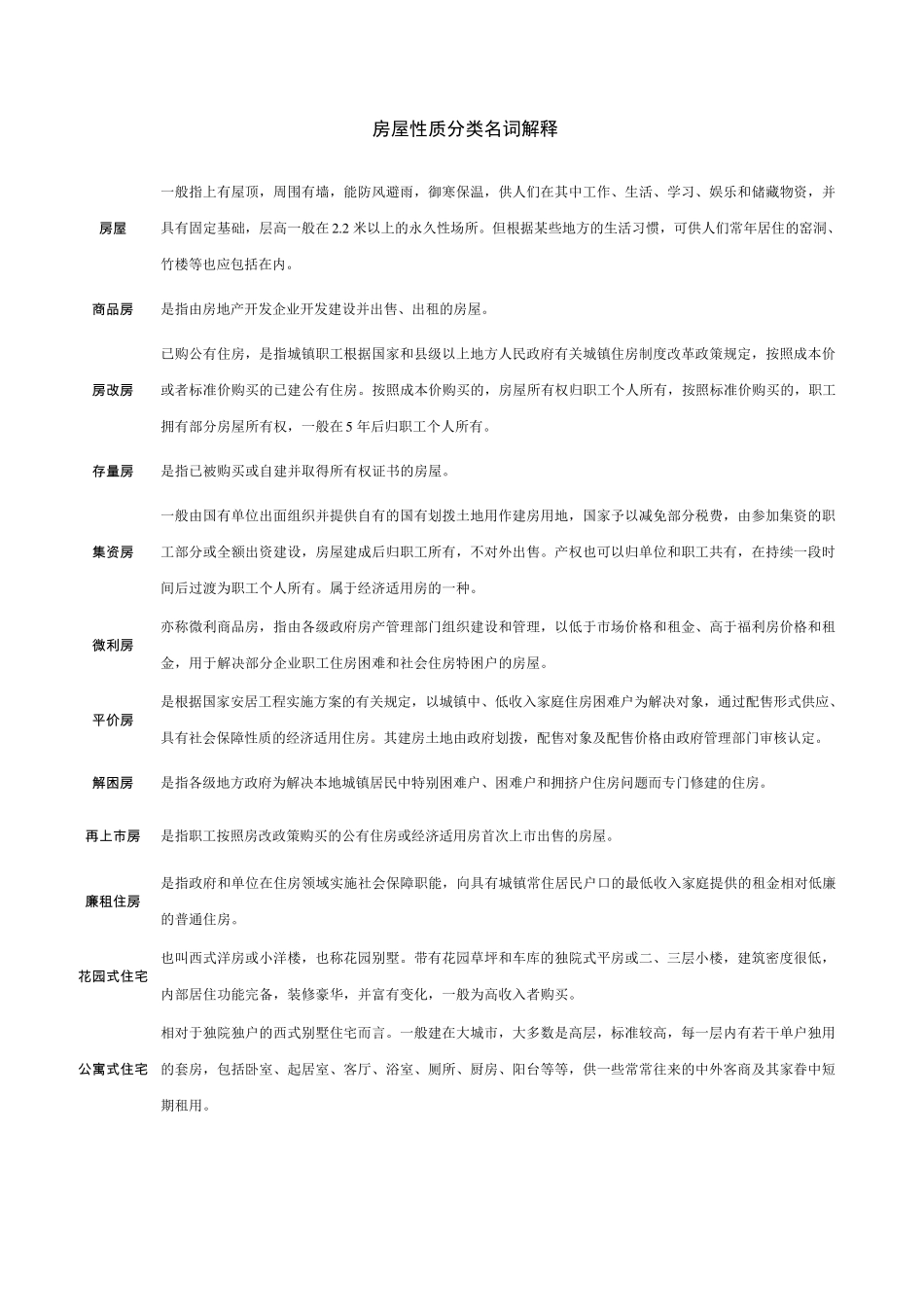 房屋性质分类_第1页