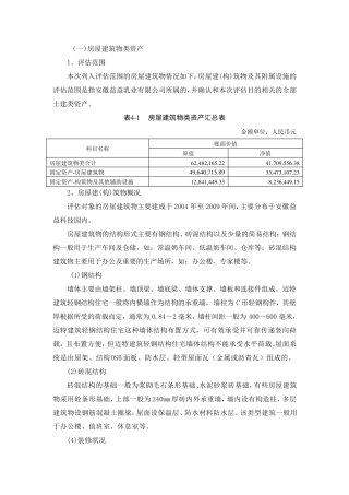 房屋评估技术说明成本法