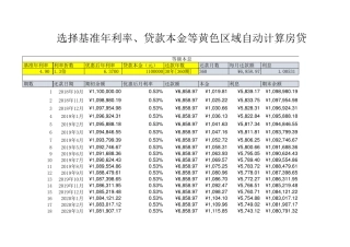 房贷计算器EXCEL版90(等额本金+等额本息)