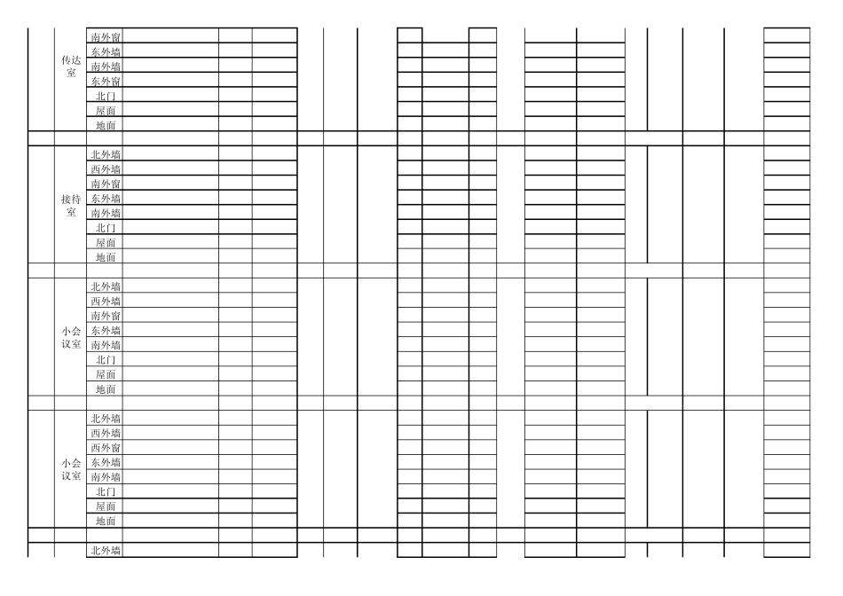 房间耗热量计算表_第3页