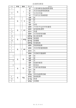 所有拼音带注音声调常用字一年级拼音