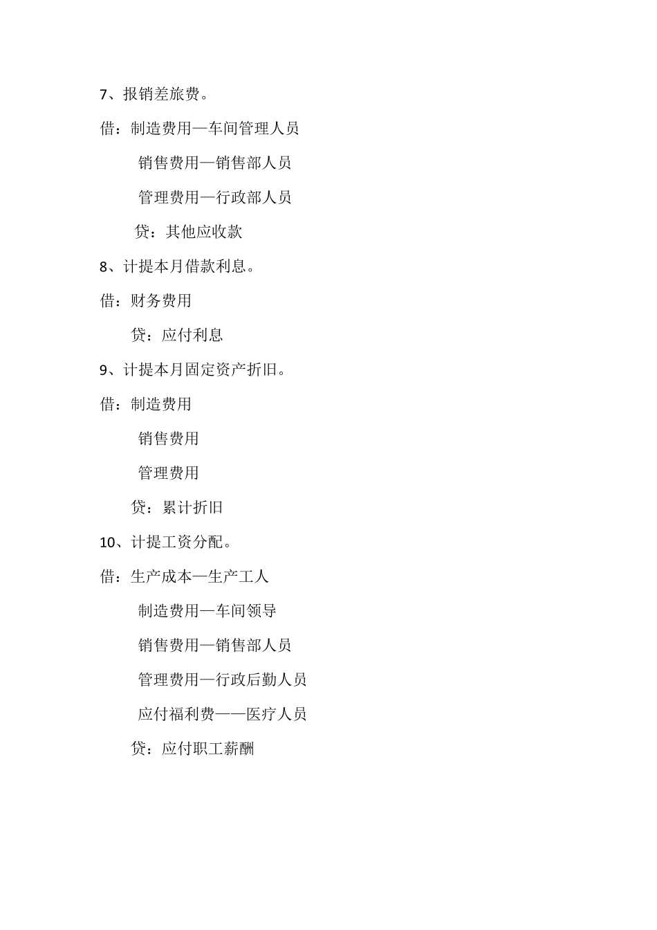 所有结转的会计分录_第2页