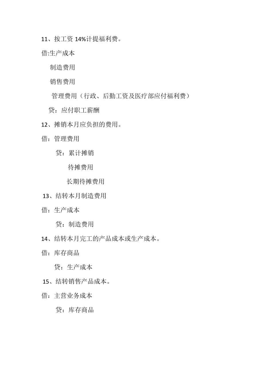 所有结转的会计分录_第3页