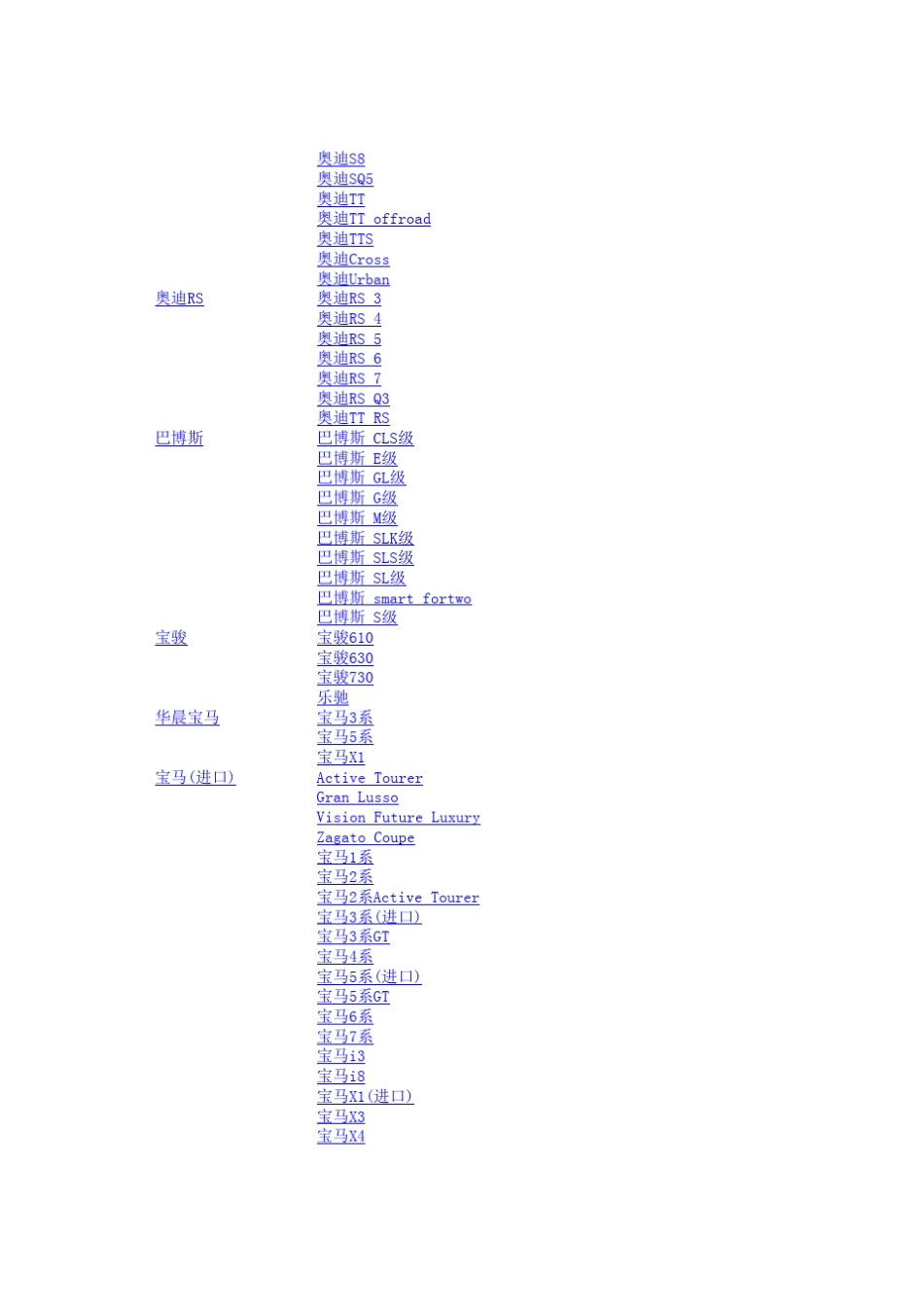 所有量产车辆品牌车型列表_第2页