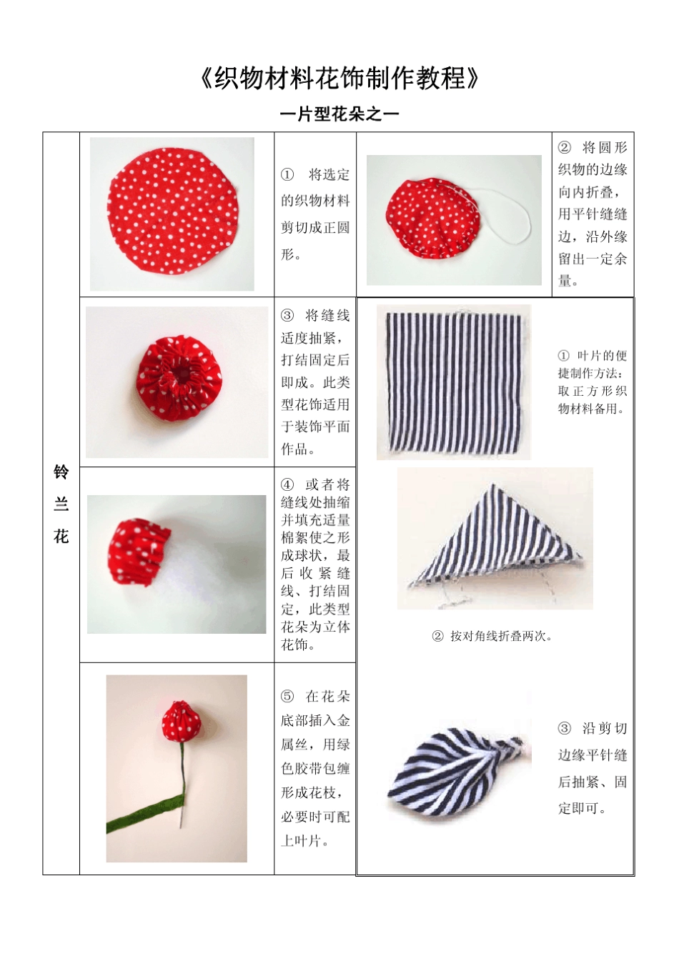 手工布艺花朵制作_第1页