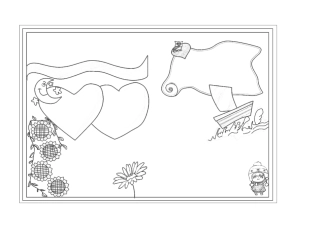 手抄报模板(可涂色、可直接打印)