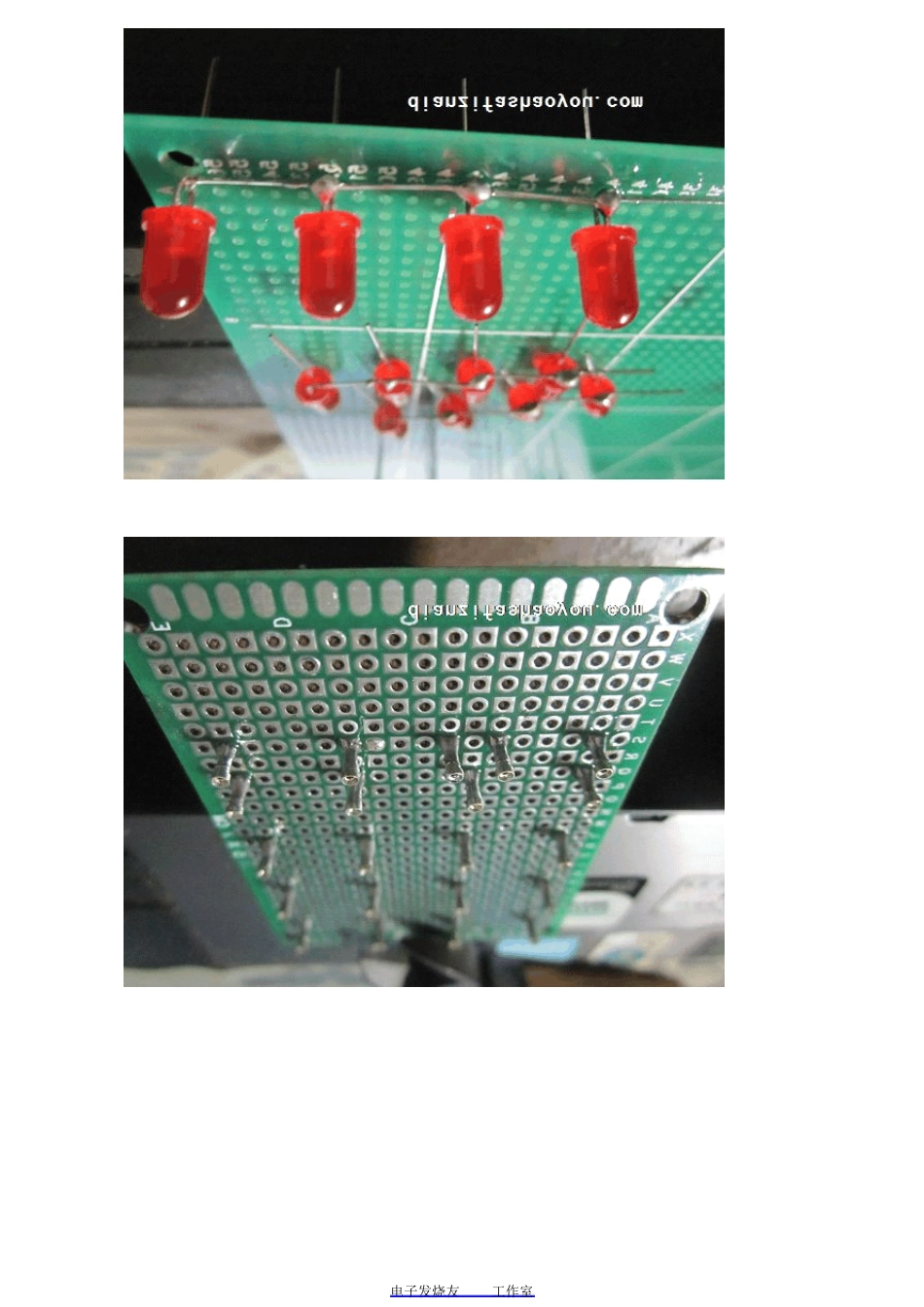 手把手全程教你DIY制作万能板5X7CM电子小制作4X4X4光立方带音频电路板_第2页